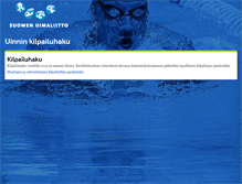 Tablet Screenshot of kisahaku.uimaliitto.fi